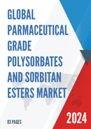 Global Parmaceutical Grade Polysorbates and Sorbitan Esters Market Research Report 2023