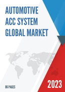 Global Automotive ACC System Market Insights and Forecast to 2028