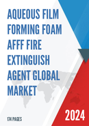 Global Aqueous Film Forming Foam AFFF Fire Extinguish Agent Market Insights and Forecast to 2028