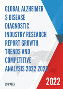 Global Alzheimer s Disease Diagnostic Industry Research Report Growth Trends and Competitive Analysis 2022 2028