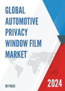 Global and United States Automotive Privacy Window Film Market Report Forecast 2022 2028