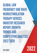 Global Low Frequency Sine Wave Neurostimulation Therapy Devices Industry Research Report Growth Trends and Competitive Analysis 2022 2028