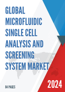 Global Microfluidic Single Cell Analysis and Screening System Market Research Report 2024