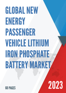 Global New Energy Passenger Vehicle Lithium Iron Phosphate Battery Market Research Report 2023