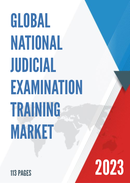 Global National Judicial Examination Training Market Research Report 2022