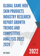 Global Game Hide Skin Products Industry Research Report Growth Trends and Competitive Analysis 2022 2028