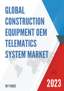Global Construction Equipment OEM Telematics System Market Research Report 2022