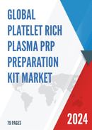 Global Platelet Rich Plasma PRP Preparation Kit Market Research Report 2023