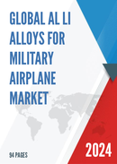 Global and United States Al Li Alloys for Military Airplane Market Report Forecast 2022 2028
