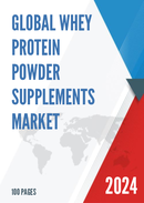 Global Whey Protein Powder Supplements Market Research Report 2022