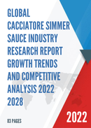 Global Cacciatore Simmer Sauce Industry Research Report Growth Trends and Competitive Analysis 2022 2028