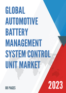 Global Automotive Battery Management System Control Unit Market Insights and Forecast to 2028