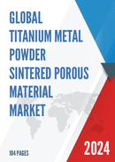 Global Titanium Metal Powder Sintered Porous Material Market Research Report 2024