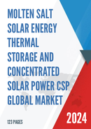 Global Molten Salt Solar Energy Thermal Storage and Concentrated Solar Power CSP Sales Market Report 2023