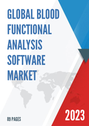 Global Blood Functional Analysis Software Market Research Report 2022
