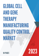 Global Cell and Gene Therapy Manufacturing Quality Control Market Research Report 2023