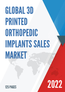 Global 3D Printed Orthopedic Implants Sales Market Report 2021
