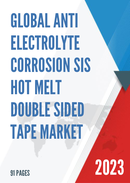 Global Anti electrolyte Corrosion SIS Hot Melt Double sided Tape Market Research Report 2023