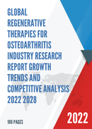 Global Regenerative Therapies for Osteoarthritis Market Insights Forecast to 2028