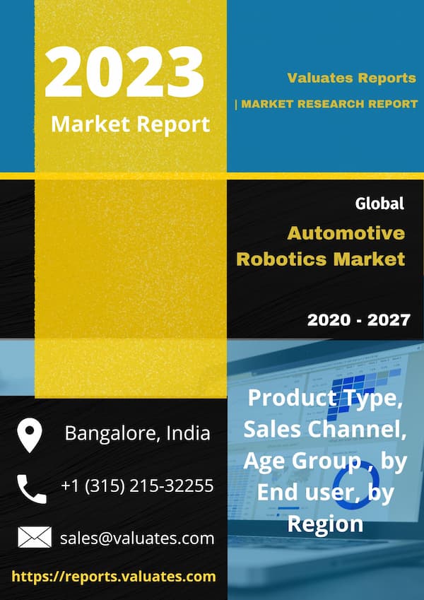 Automotive Robotics Market by Component Controller Robotic arm End effector Sensors Drive and Others Type Articulated Cylindrical SCARA Cartesian and Others and Application Welding Painting Cutting Material Handling and Others Global Opportunity Analysis and Industry Forecast 2020 2027