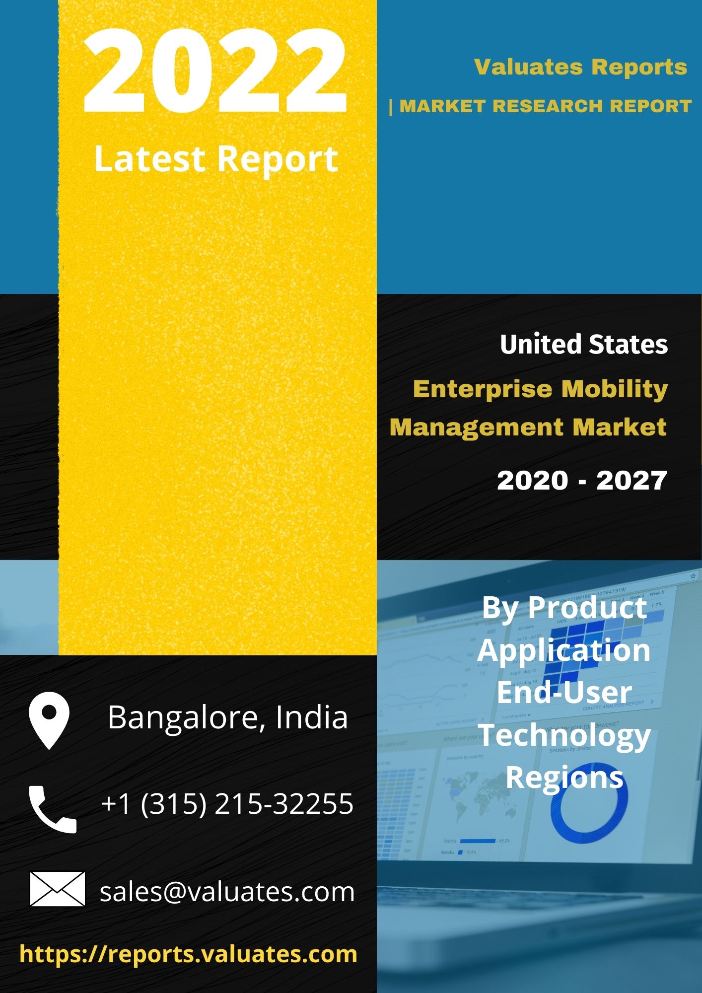 U S Enterprise Mobility Management Market by Component Solution Service and Connectivity Technology Deployment Model On Premise and Cloud Enterprise Size Large Enterprises Small and Medium sized Enterprises SMEs Device Type Laptop Tablet and Smartphones Industry Vertical BFSI Healthcare Government Public Sector IT Telecom Retail Education Energy Utilities and Others Country Opportunity Analysis and Industry Forecast 2020 2027