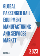 Global Passenger Rail Equipment Manufacturing and Services Market Insights and Forecast to 2028