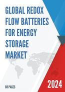 Global Redox Flow Batteries for Energy Storage Market Insights Forecast to 2028