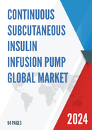Global Continuous Subcutaneous Insulin Infusion Pump Market Research Report 2022